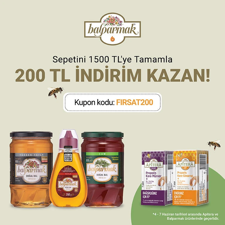 1500 TL'ye 200 TL indirim