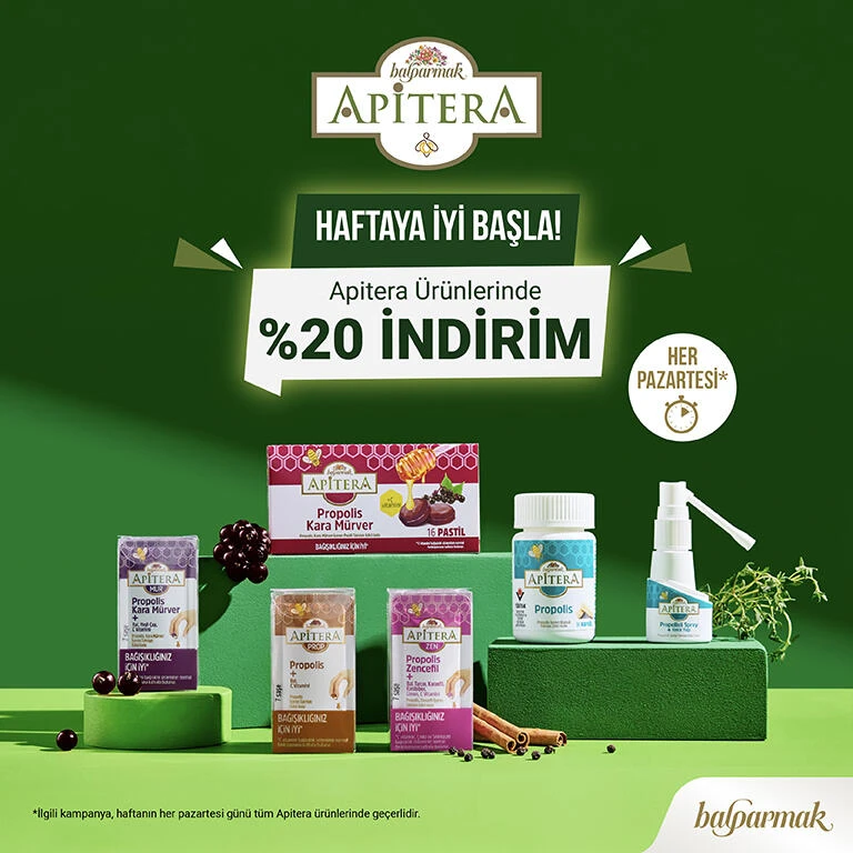haftaya iyi başla apitera %20