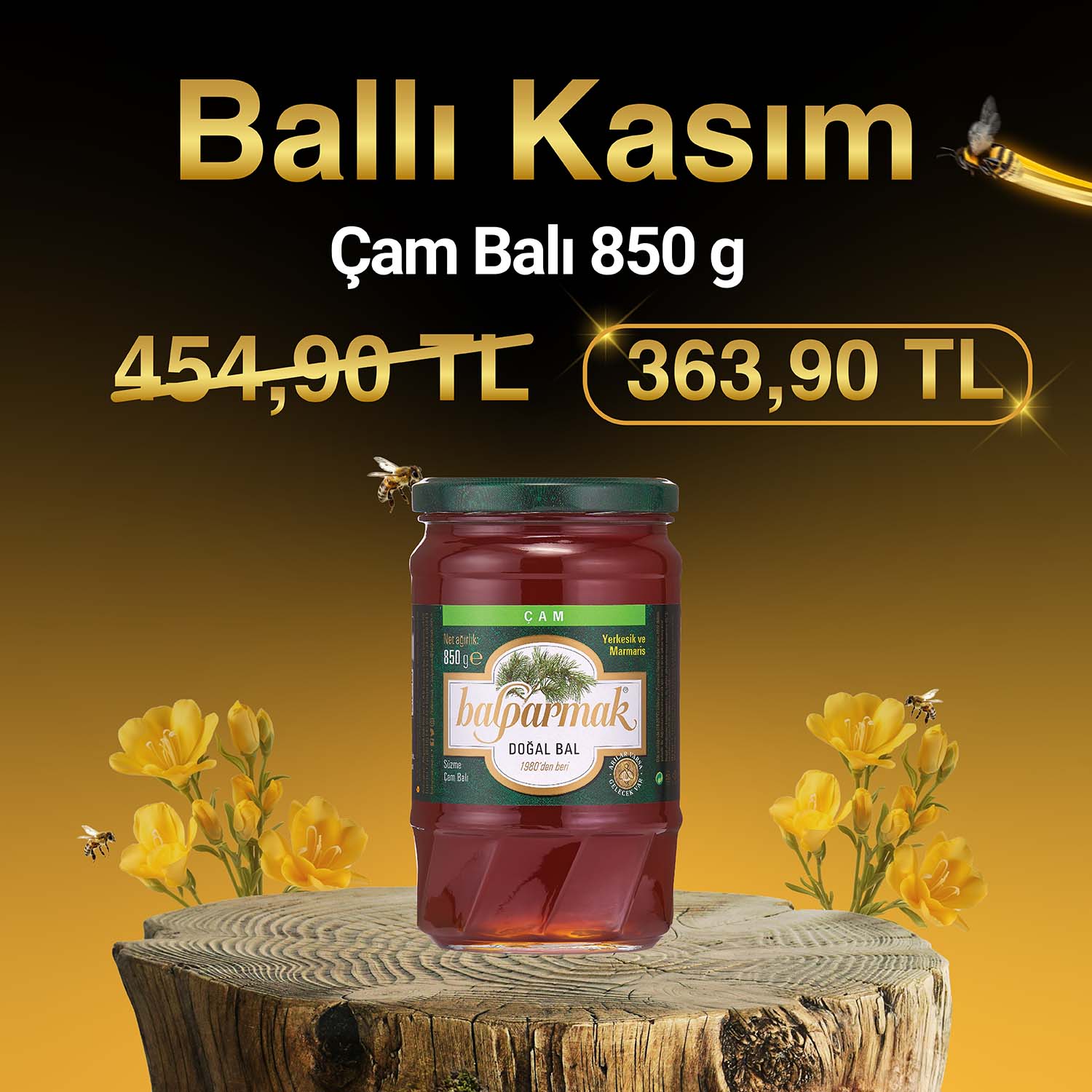 Ballı Kasım 850 g Çam