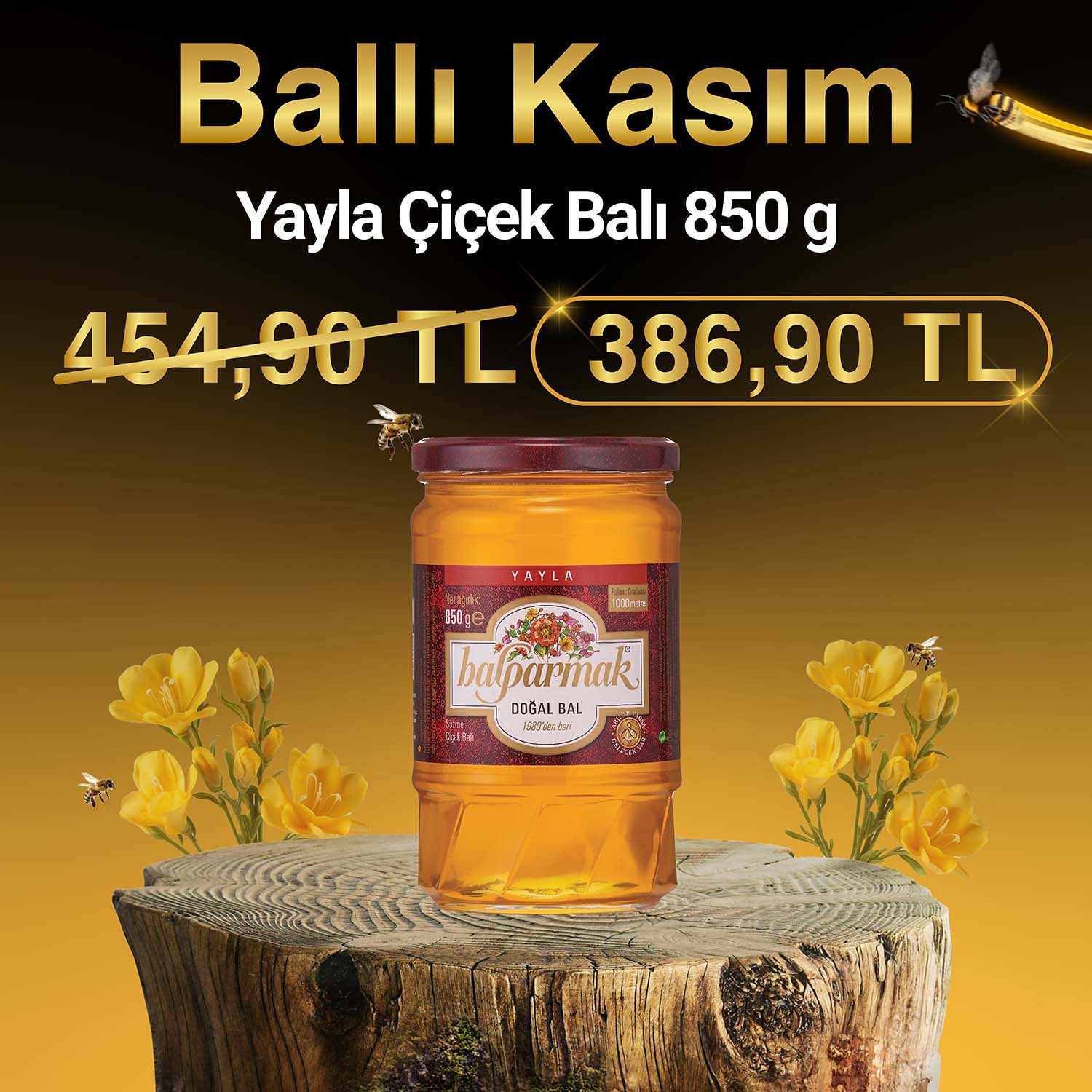 Ballı Kasım Yayla 850 g