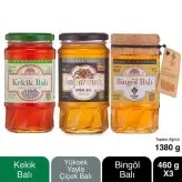 Balparmak Gurme Ballar Paketi 460 g X 3 (Kekik Balı, Yüksek Yayla Balı, Bingöl Balı) - 1